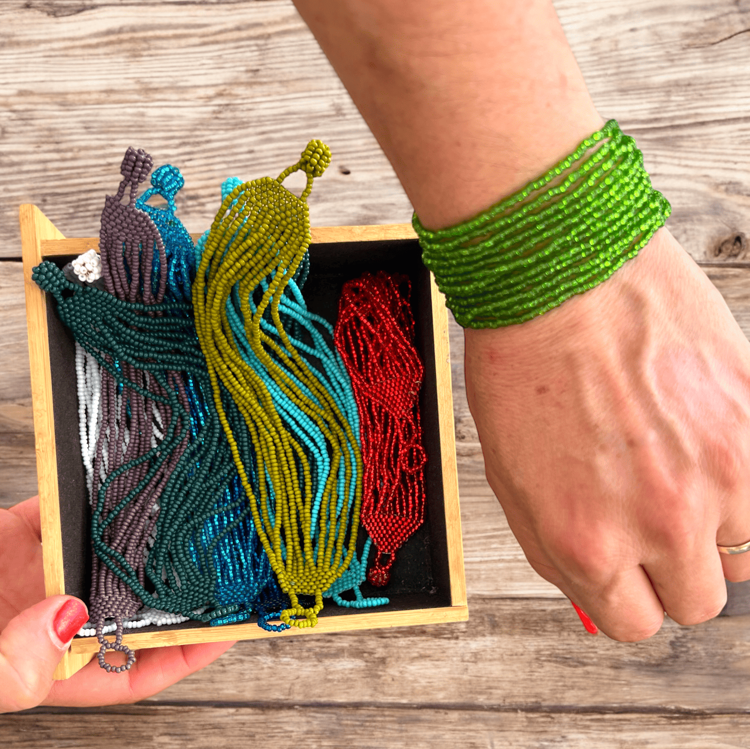 Bracelet en perle de chaquira