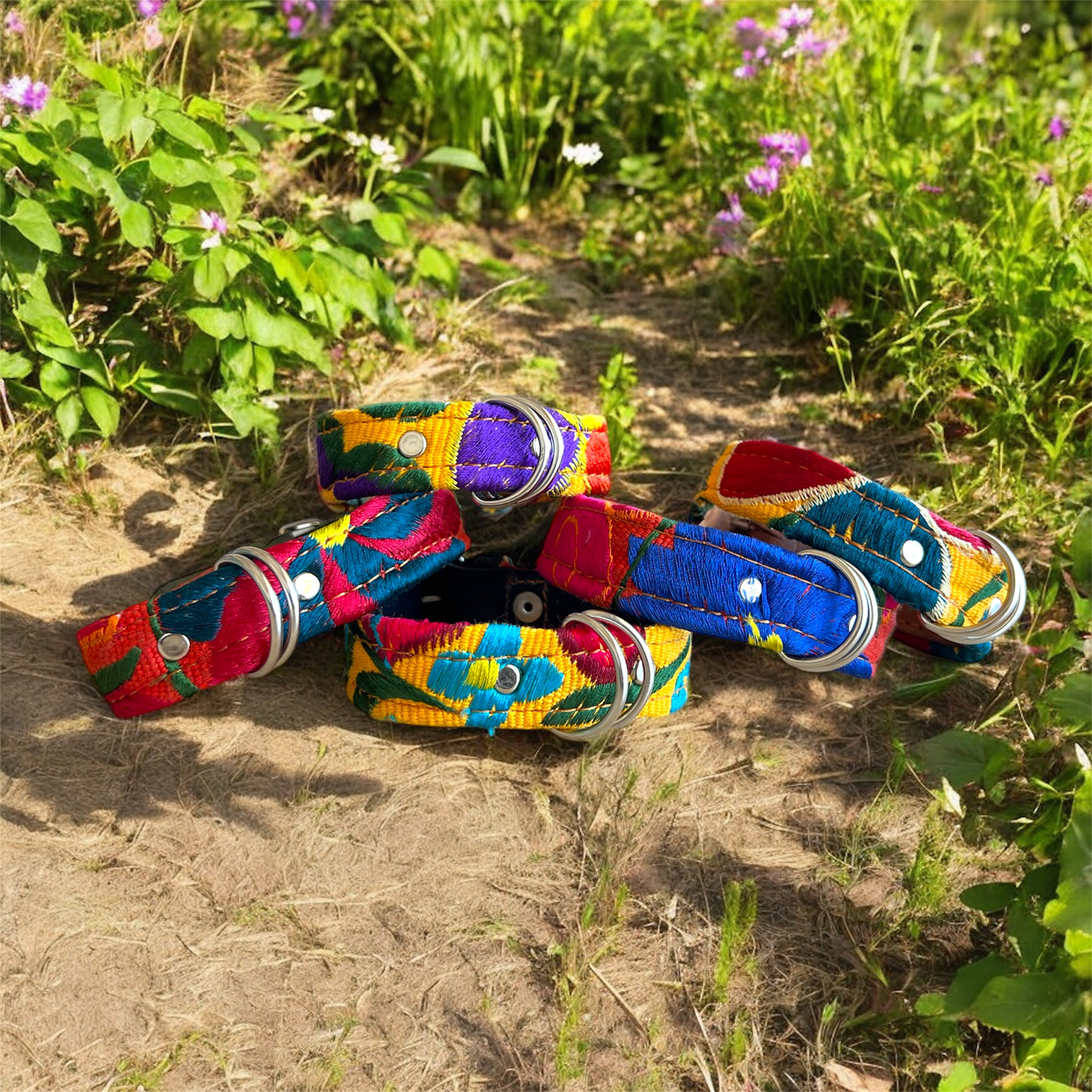 Collier brodé pour chien 30 cm.