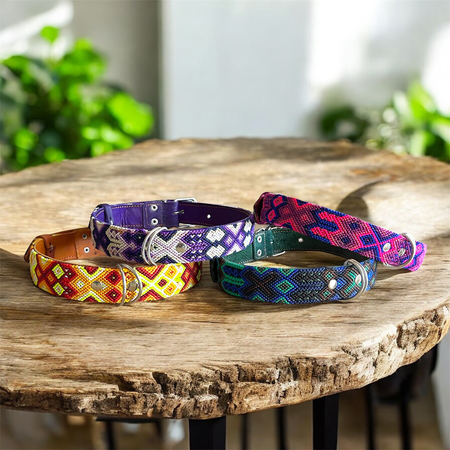 Collier tissé pour chien 70 cm.