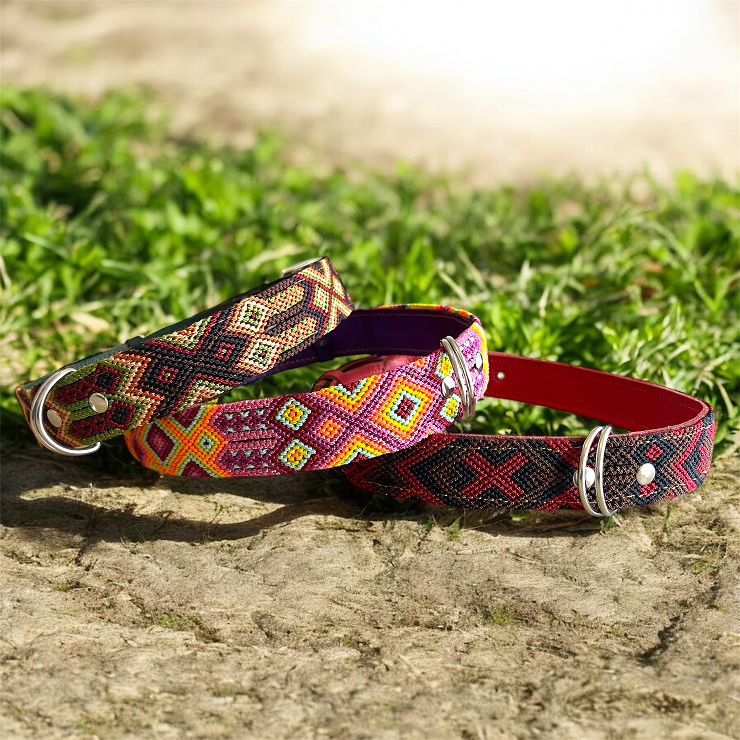 Collier tissé pour chien 75 cm.