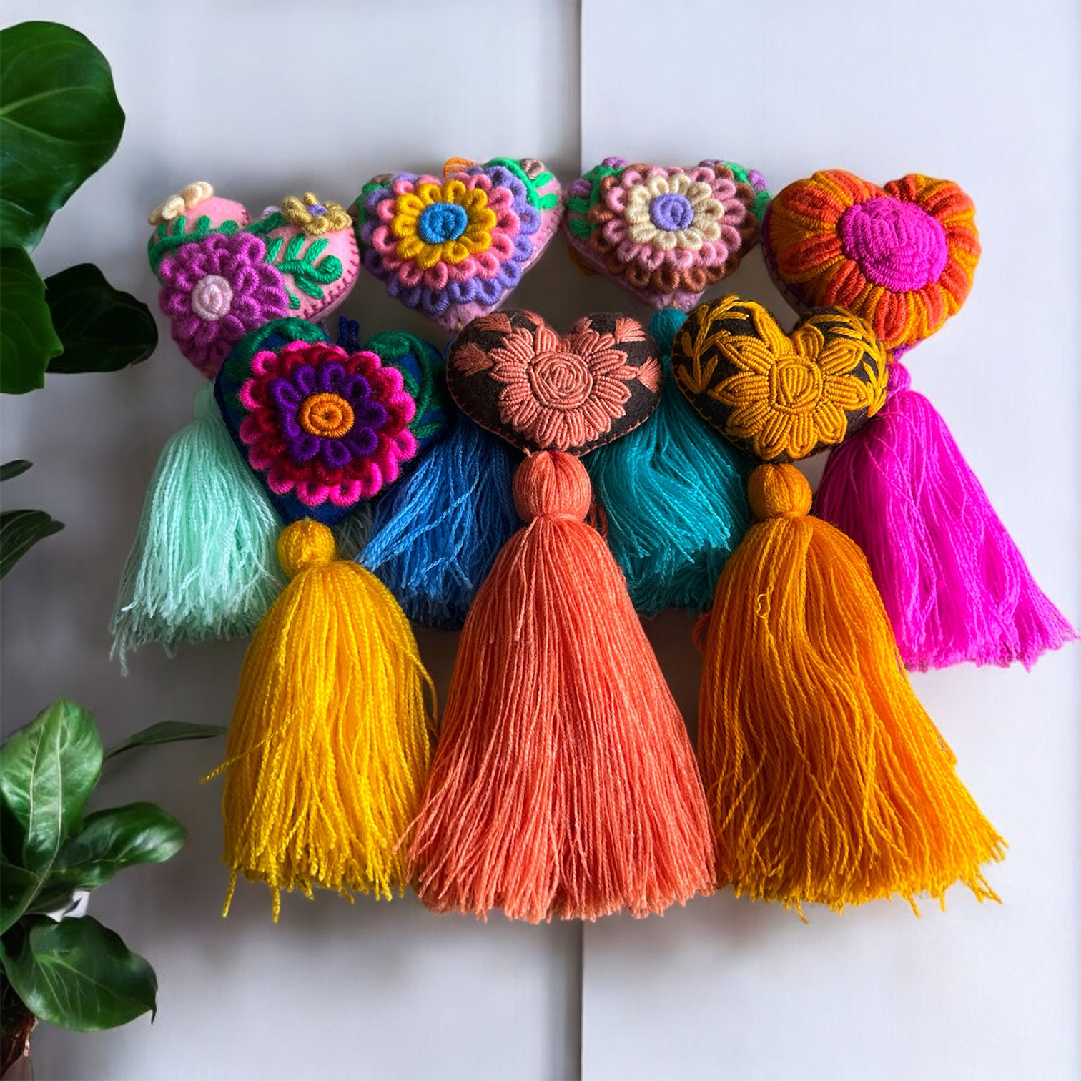 Pompons cœur